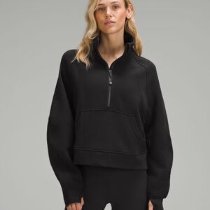 Lululemon black scuba half zip